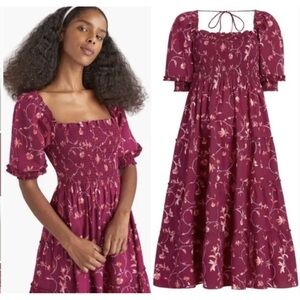 HILL HOUSE Nesli Nap Dress Printed XS